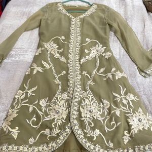 3pc trouser kameez embroidered